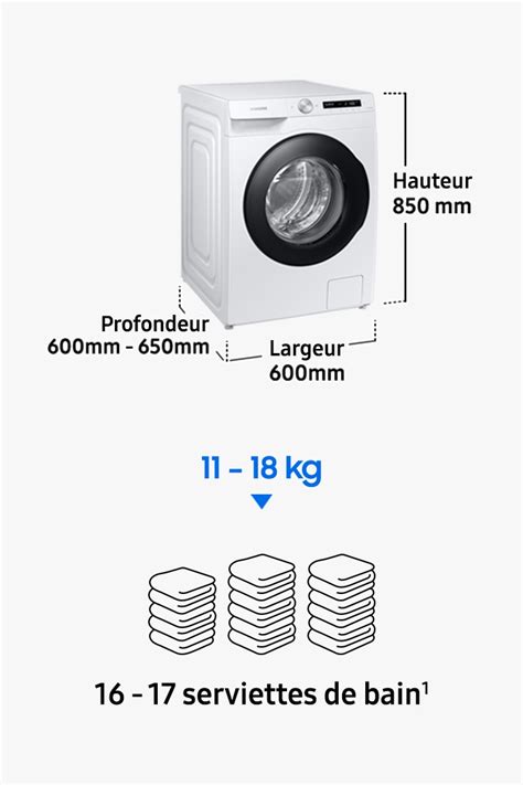 lave-linge 57 cm largeur